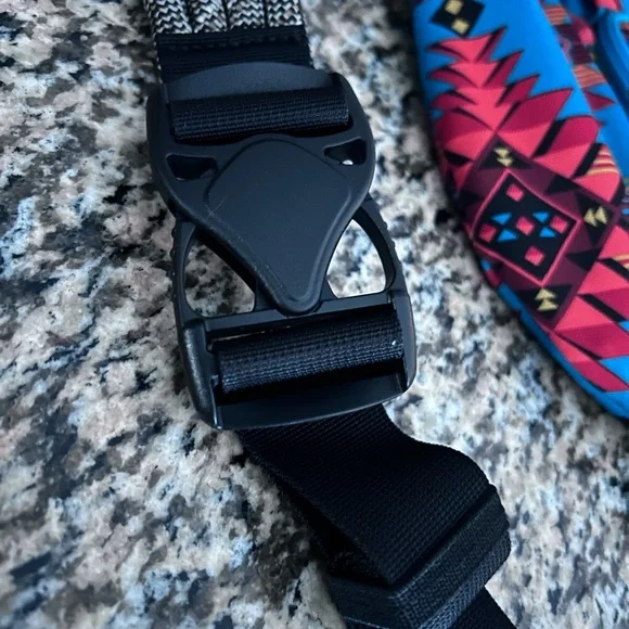 Kavu Vibrant Teal and Green Aztec Print Backpack - Picture 9 of 12